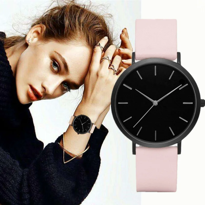 

Hot Sale Fashion Women Watch Leather Band Lady Quartz Watch Women Dress Wristwatch Montre Femme Horloge Clock Female Saat Reojes