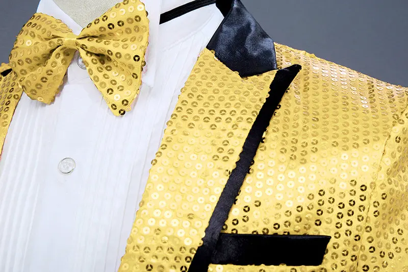 men gold sequin blazer (4)