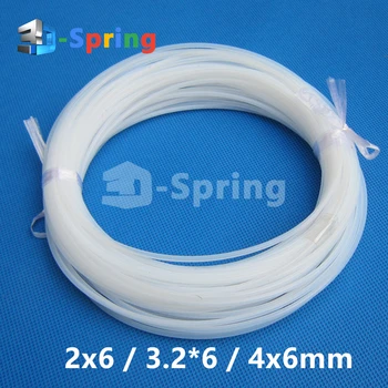 

PTFE Teflon Tubing ID 2 / 3.2 / 4mm OD 6mm 2*6 3.2*6 4*6mm Milky White Color for 1.75MM 3MM Filament Bowden 3D Printer