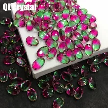 QL Crystal Tourmaline Glass Crystal 8x12mm Drops Pointback Fancy Stone for DIY garment bags shoes Jewelry accessory pointback diamantes wing stone luxury crystal pointback fancy stone cosmic shape nail art diy accessory