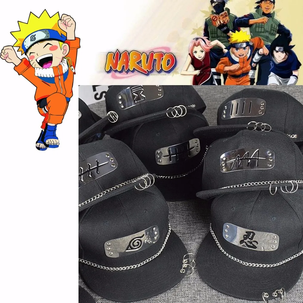 font b Anime b font Naruto Hat Cosplay Costumes Sharingan Cap baseball Hip hop hat