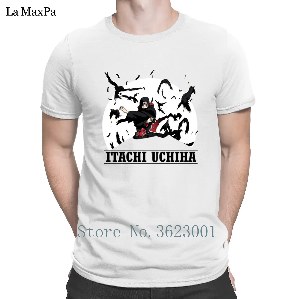 Дизайнерская Оригинальная футболка Мужская Унисекс Itachi Fly In The Moon Мужская футболка Классическая забавная футболка плюс размер футболка известная