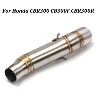 For CBR300 CB300F CBR300R Motorcycle Exhaust Muffler Modified Middle Connection Stainless Steel Link Pipe Moto Ecspe Accessories
