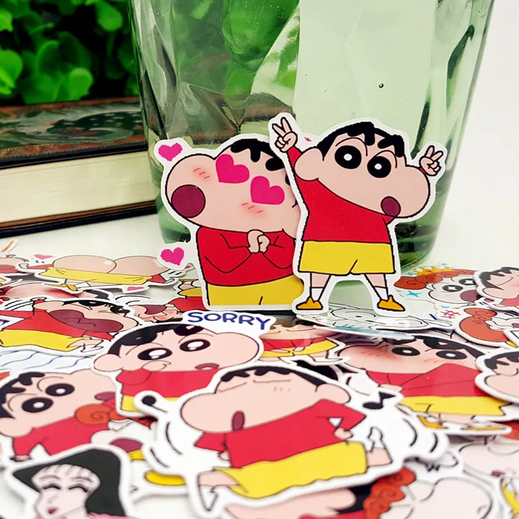 40 шт. Crayon Shin-chan милое стильное фото альбом водонепроницаемый украшения наклейки Handmade подарок Скрапбукинг стикер