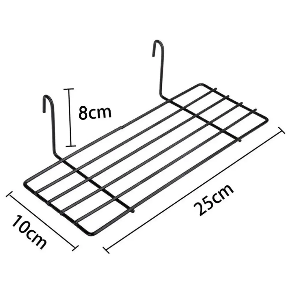 Настенный декор, железный каркас, подвесной стеллаж, настенный дисплей, коробка для хранения, многофункциональная сетка, проволока, металлическая настенная полка, Органайзер