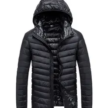 Мужской зимний светильник, тонкое теплое пальто, обычные парки, одноцветные, подходят ко всему, 6 цветов, полиэстер, повседневные Модные мужские пальто