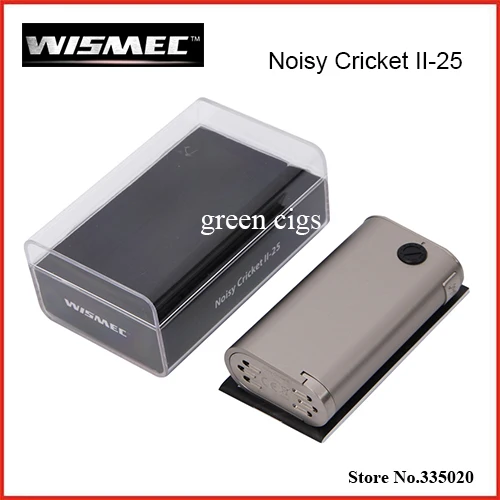 Оригинал Wismec Noisy Крикет II-25 Окно Мод Работает на Двойной 18650 Клетки Альтернативный Режим Работы в Курсе Noisy Крикет Mod
