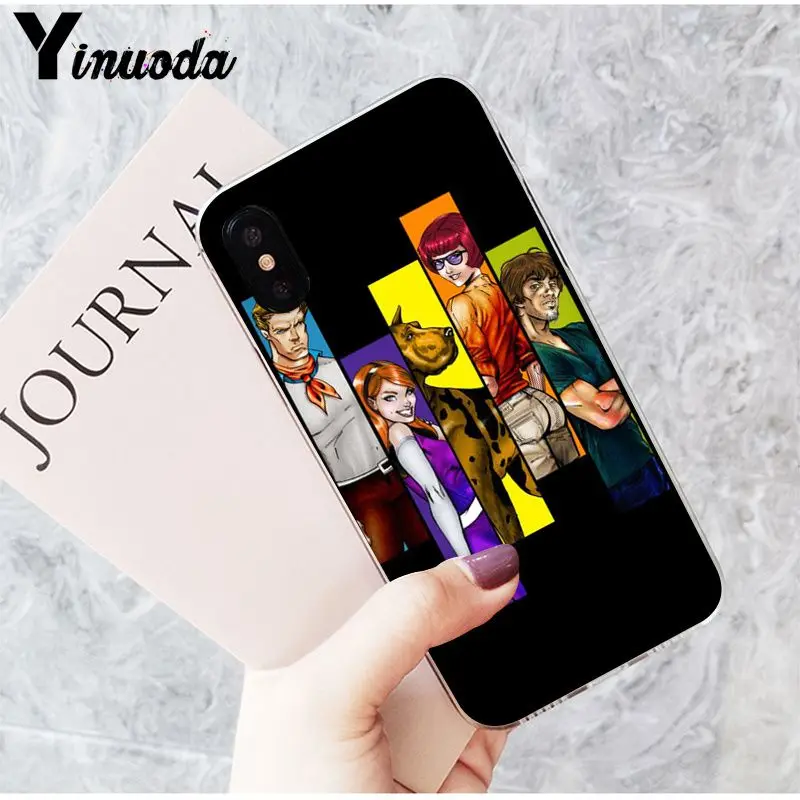 Yinuoda Shaggy и Scooby Doo прозрачный мягкий для телефона чехол для Apple iPhone 8 7 6S Plus X XS MAX 5 5S SE XR мобильные чехлы