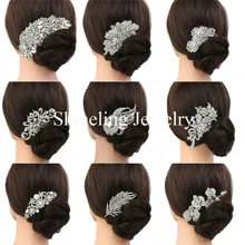 SLBRIDAL великолепный арт деко винтажная Свадебная расческа для