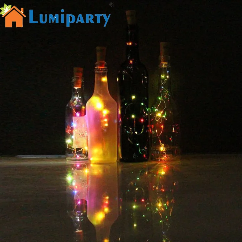 

2M 20 LED Strip Waterproof Wine Bottle Cork String Diode Tape lamp Neon Light Home Bar Party Wedding Decoration rgb led strip