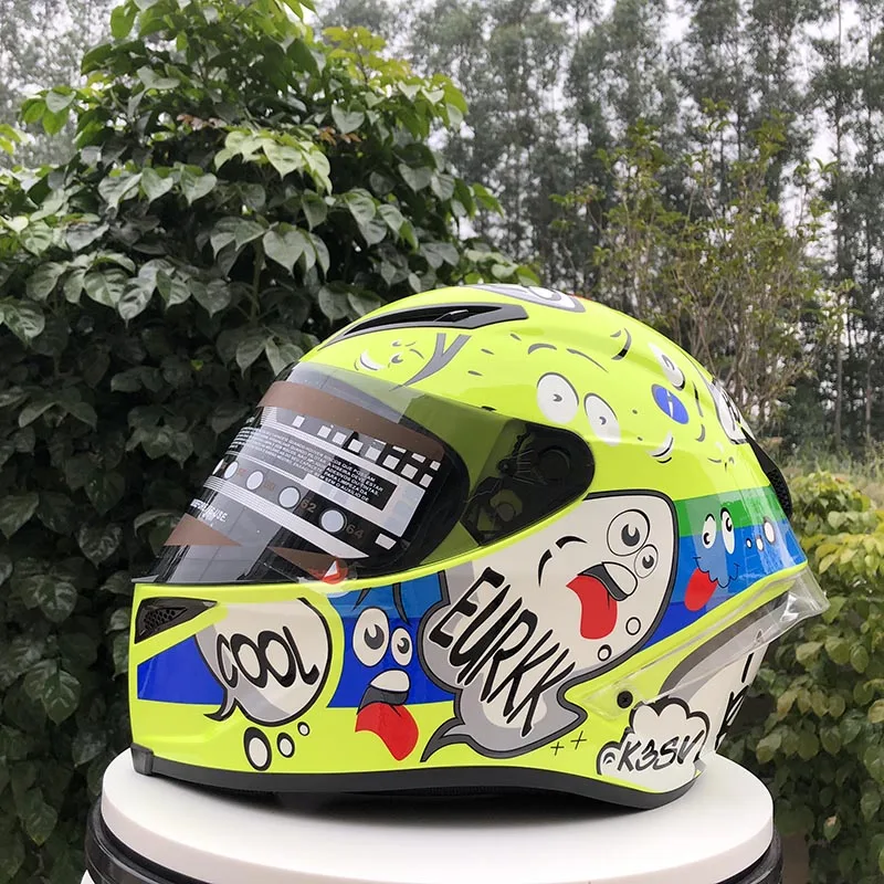 Мотоциклетный шлем с хвостовым крылом гоночный шлем объектив четыре сезона