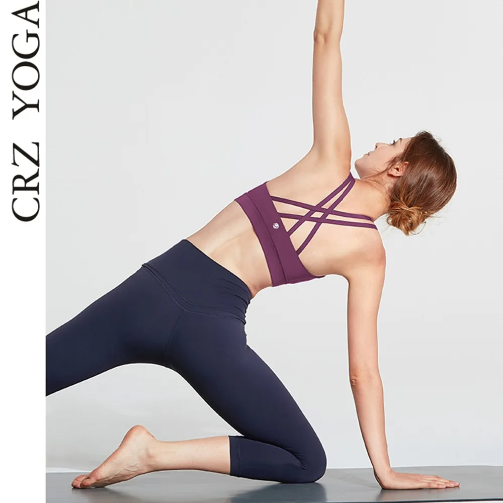 Aliexpress.com : Buy CRZ YOGA Women's Wirefree Padded Strappy Back Workout Yoga Sports Bra from
