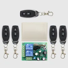 433Mhz Universal Wireless Remote Control Switch AC 250V 110V 220V 2CH Relay Receiver Module and 5pcs RF 433 Mhz Remote Controls