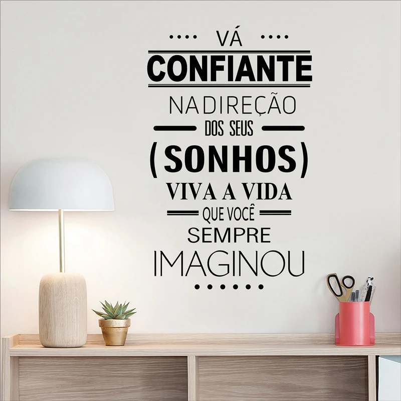 Confident wall sticker