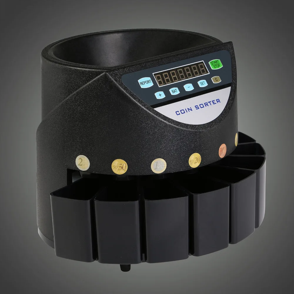 vevor Automatic Electronic Euro Coin Counting And Sorting Machine 300