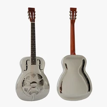 Duolian Style Gloss Chrome Blues Slide Brass Body Resonator guitar free case Duolian Style Gloss Chrome Blues Slide Brass Body Resonator guitar free case