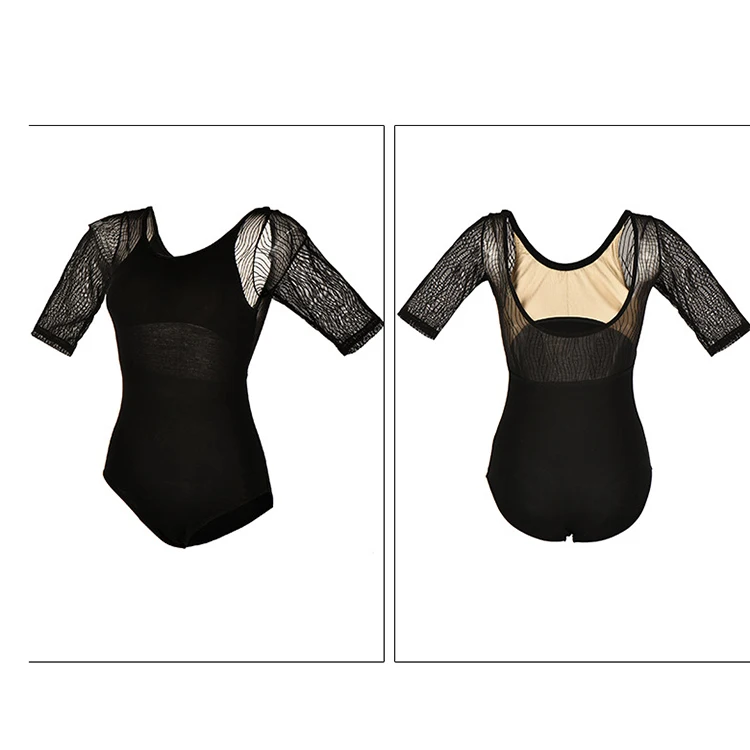 Women Ballet Bodysuit Dancing Costume (1)