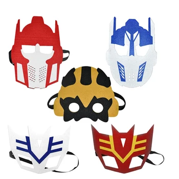 

Transformer Themed Party Felt Masks Kids Children Boy Birthday Party Decorations Dress up Costume Mask Favor Gifts