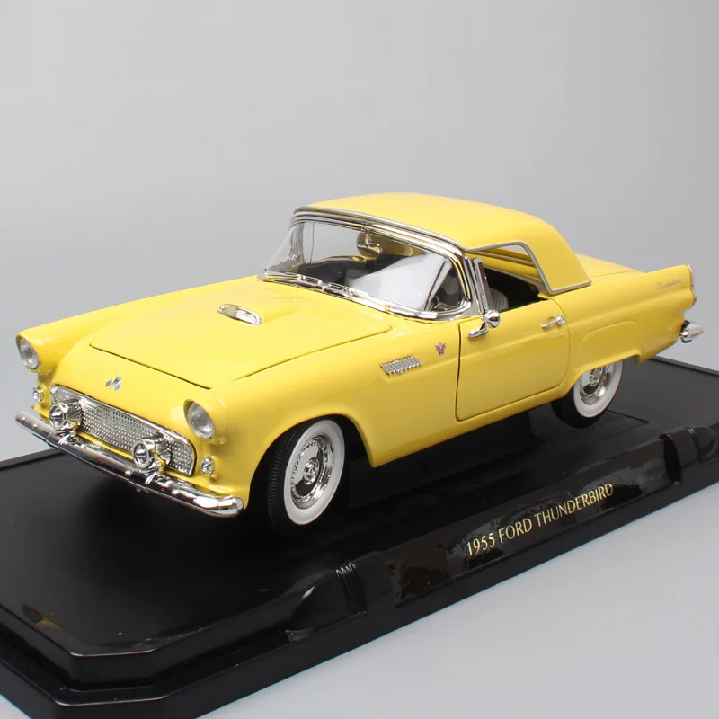 

Road Signature large 1:18 scale 1955 Ford Thunderbird convertible Diecast Toy Vehicle Replicas vintage cars model for collection