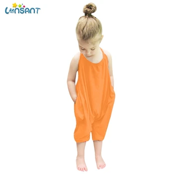 

LONSANT Toddler Kids Baby Girls Summer Sleeveless Strap Romper Jumpsuit Harem Pants One Piece Outfits Clothes N30