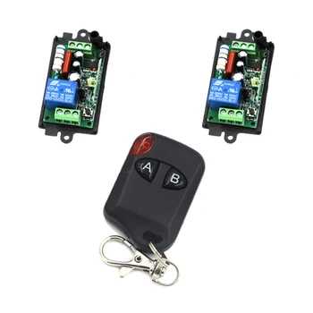 

High Quality New 220V 110V 10A 1 Channel Wireless Relay Remote Control Switch RF 315MHz 2 Receivers 4198
