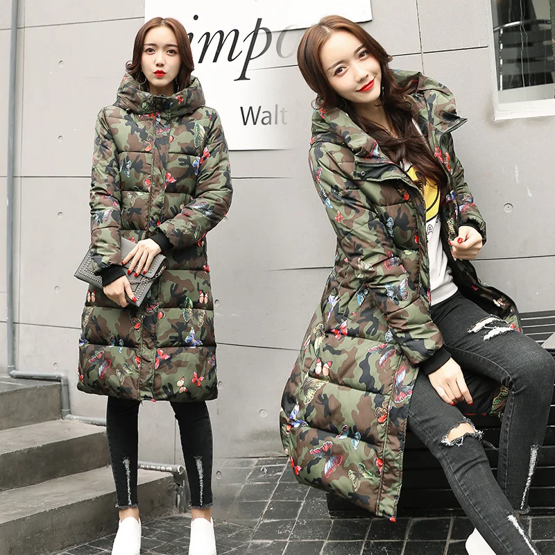 Hooded Colorful Winter Down Coat Jacket Long Warm Women Casaco Feminino Abrigos Mujer Invierno Parkas Outwear Coats Ru50