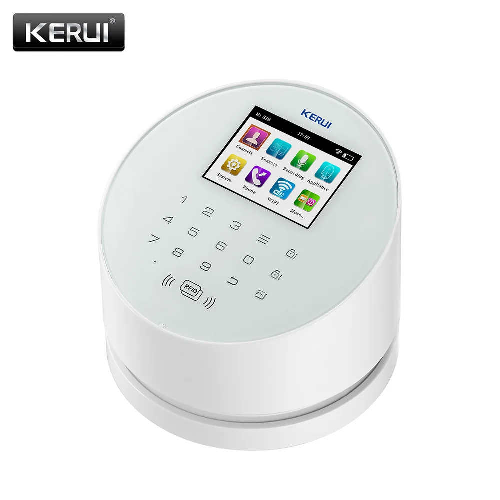 KERUI W2 Wifi GSM панель беспроводной сигнализации IOS andorid приложение PSTN линия телефон RFID сигнализация безопасности