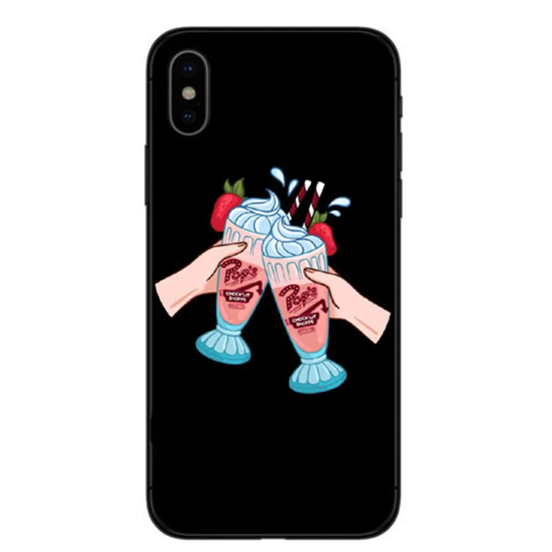 TV Americana Riverdale Jughead Jones Woz Aqui Rigido South Side Serpents Soft silicone Phone Case Para iphone 4 5 6 7 8 X Plus X