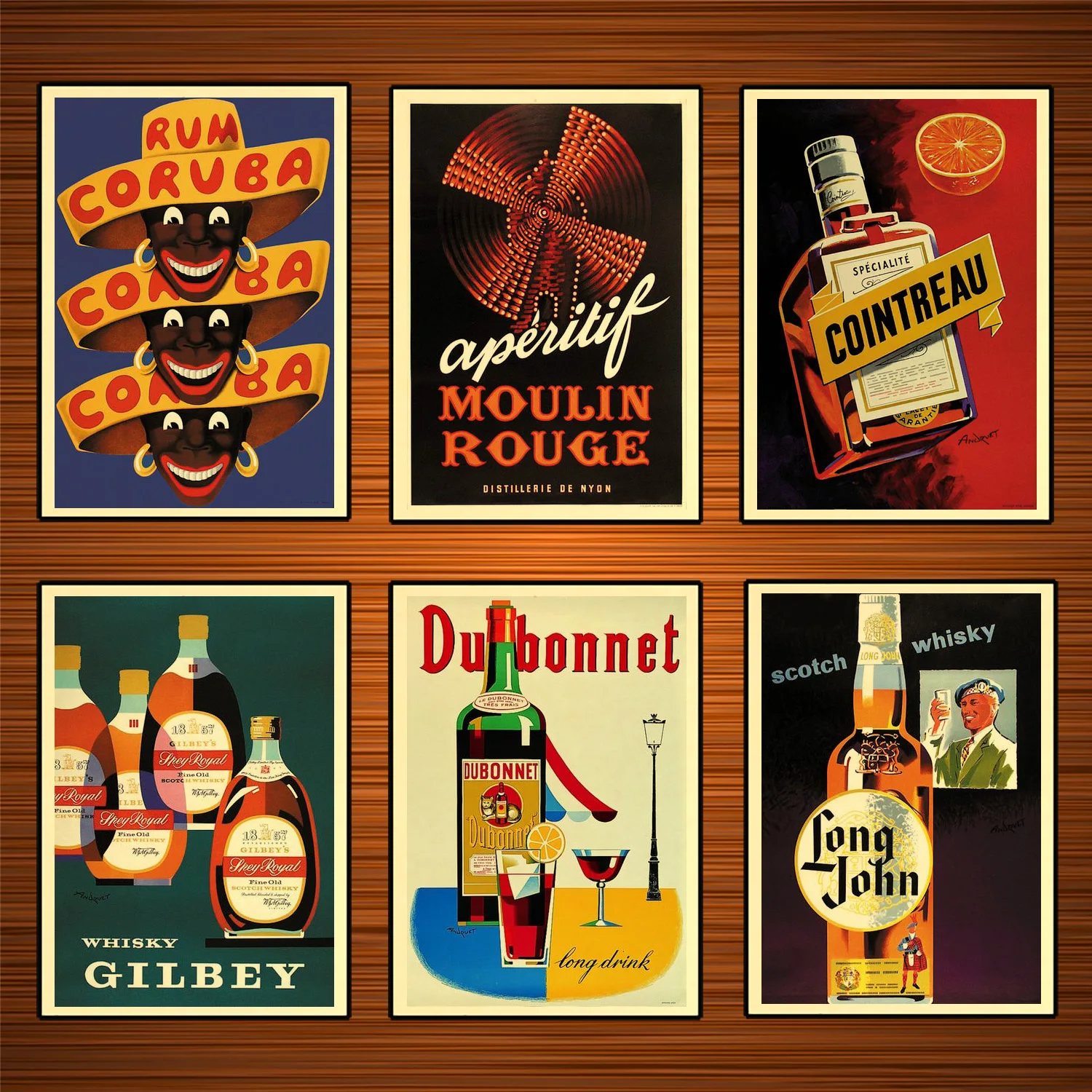 Vintage 1900s Poster Classic Canvas Paintings Wall Home Art ...