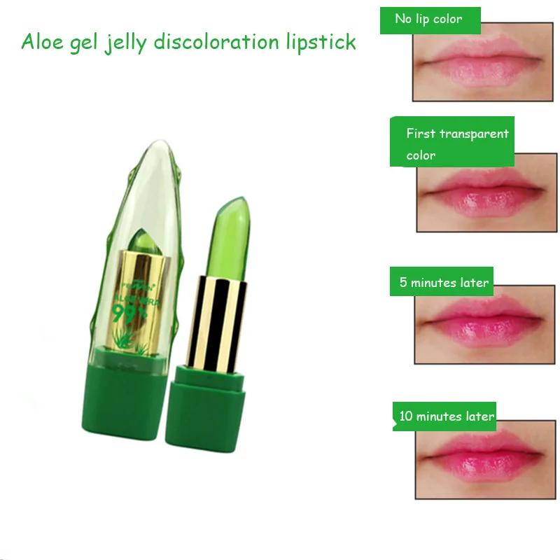 

Fashion Lip Stick Magic Change Colour Temperature Change Color Aloe Moisture Anti-Aging Protection Lipstick