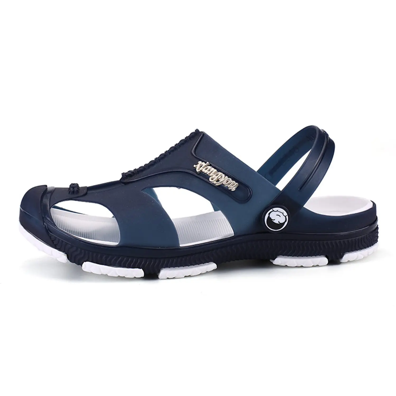 2018 new Summer Fashion Sandals Men's Rubber Soft Shoes Home Outdoor Sports Beach Men's Massage Footwear