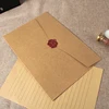 Venta caliente 12 unidades/juego de tarjetas postales grandes, papel de papelería, sobre Kraft para Carta de boda, invitación de regalo, sobre grande para Scrapbooking qVwOr3yJ