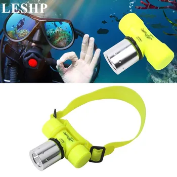 

LESHP Diving Headlight Waterproof Underwater Lamp Super Bright LED Flashlight Rechargeable Torch Lamp For Camping Hiking