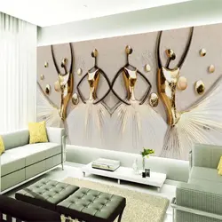 Beibehang фрески с индивидуальным дизайном 3d обои вальс творчески тиснением задний план стены Гостиная Спальня Фотообои