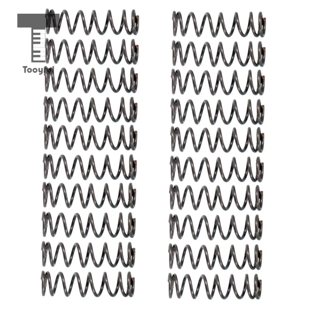 Tooyful 20pcs/set 16mm Short Straight Humbucker Pickup Mounting Springs for Guitar Bass Pickups