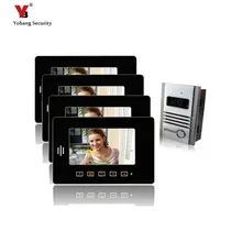 Yobang Security freeship DHL Home safety system 7 inch Screen Smart Doorphone Wired Intercom Doorbell IR Camera Video Intercom
