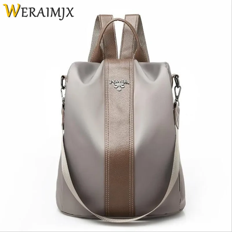 

WERAIMJX Casual School Bags for Teenage Girls Large Capacity Backpack Female Backpack Mochila Feminina PU Leather Bagpack MJ191