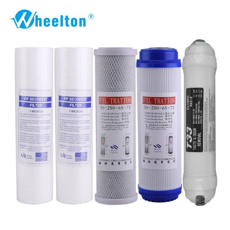 

Wheelton New Water Purifier 5 Stage Filter Cartridge Reverse Osmosis System Water Filters For one year complete Household Using