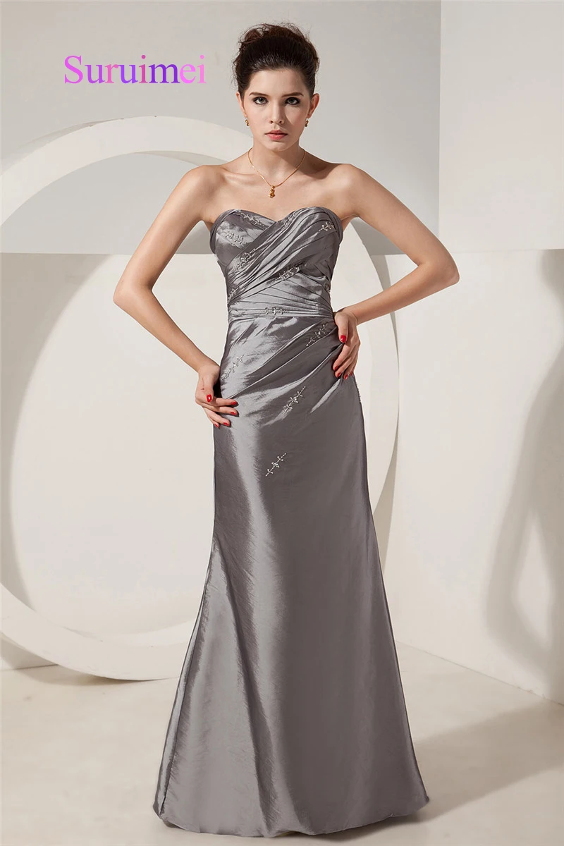Платья для матери Невесты Vestidos Пункт Мама De La Novia 2017 Серый Длинное Вечернее Платье