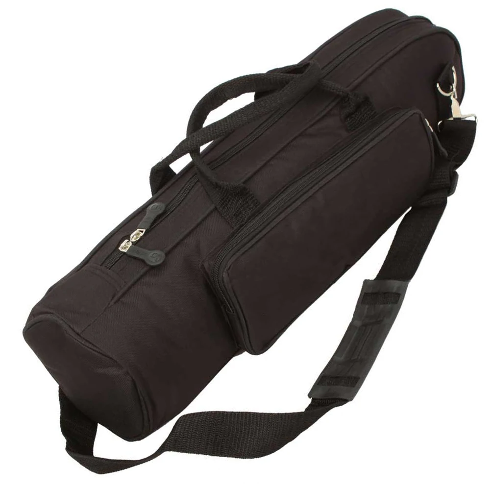 Professional Adjustable Strap Nylon Trumpet Gig Bag Pocket Case