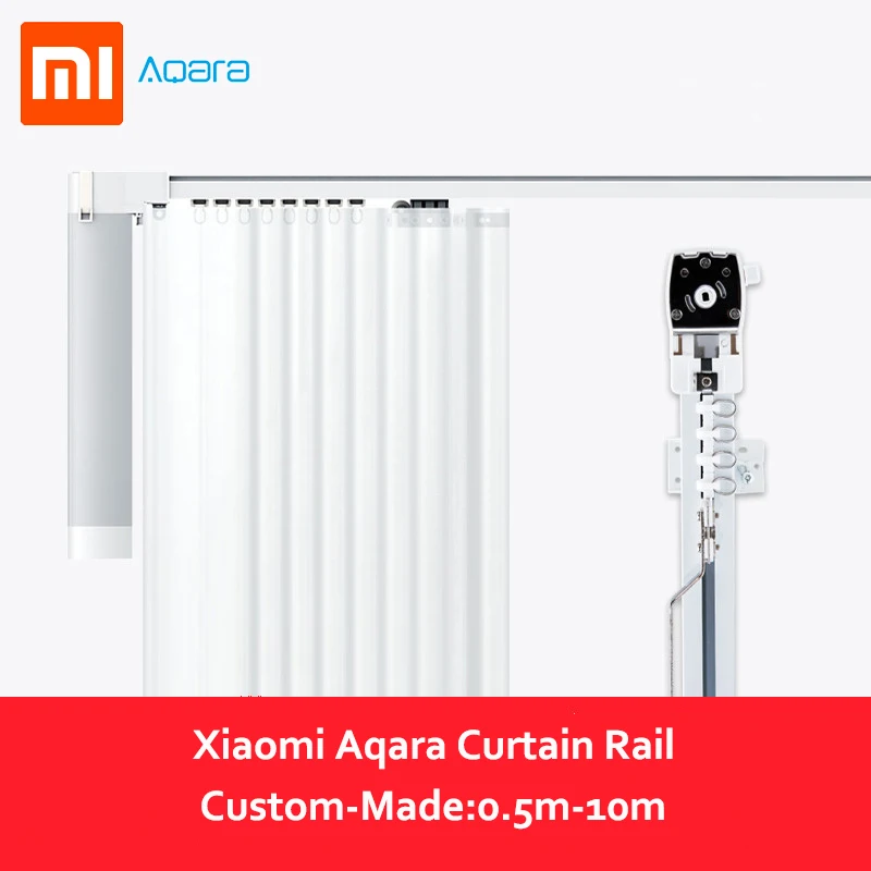 

Xiaomi Aqara Curtain Motor Rails Zigbee Wifi Version Work With Mi Home App For Xiaomi Smart Home Silent Curtain Track