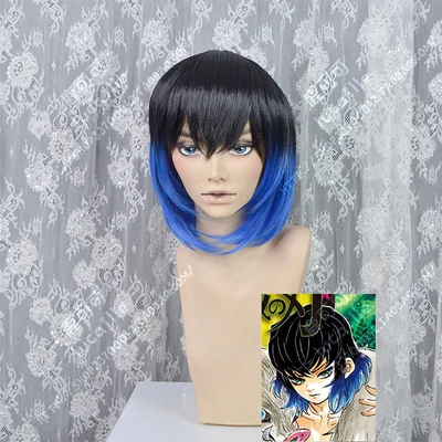 

Anime Demon Slayer: Kimetsu no Yaiba Inosuke Hashibira hair Heat Resistant Synthetic Hair Cosplay Costume Wigs + Wig Cap