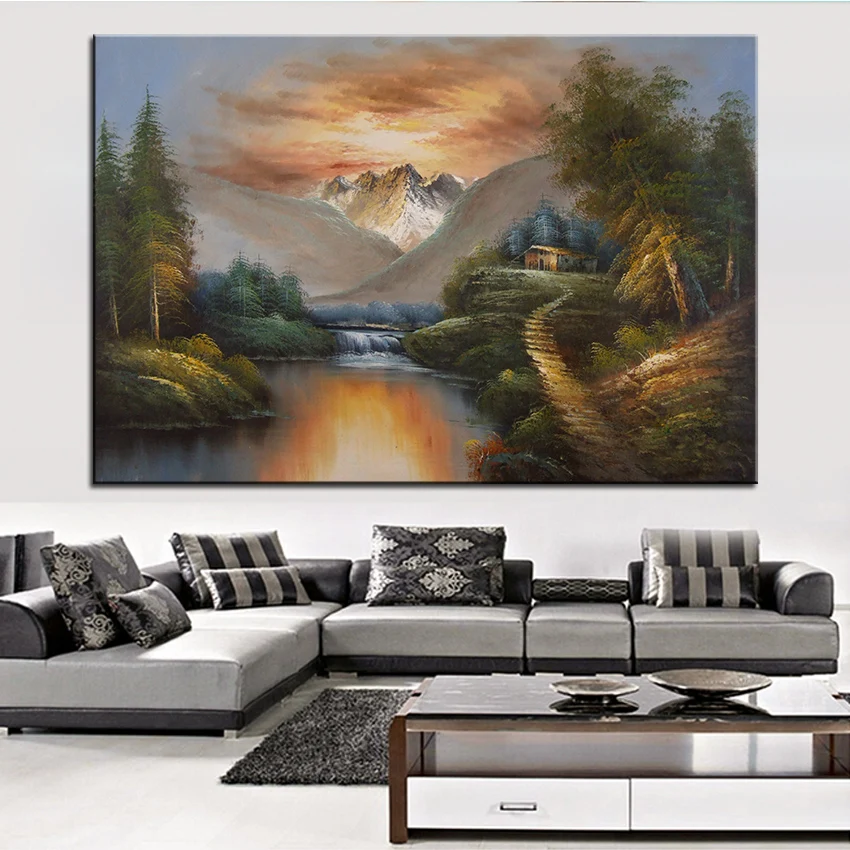 Extra Large wall Painting of fine scenery Home Office Decoration paint