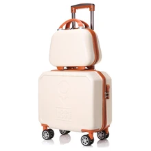 Новинка! персональная чемодан с шифрованным замком рулонная сумка для багажа с сумочкой в комплекте для мальчиков с колесами костюм чехол для женщин 16 дюймов костюм чехол с косметический Чехол