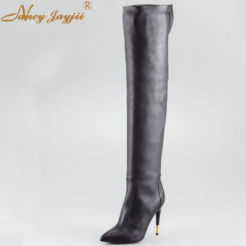 heel over the knee boots