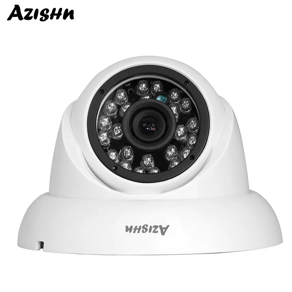 AZISHN 48 В POE IP камера 720P 960P 1080P HD Водонепроницаемая наружная купольная Onvif P2P