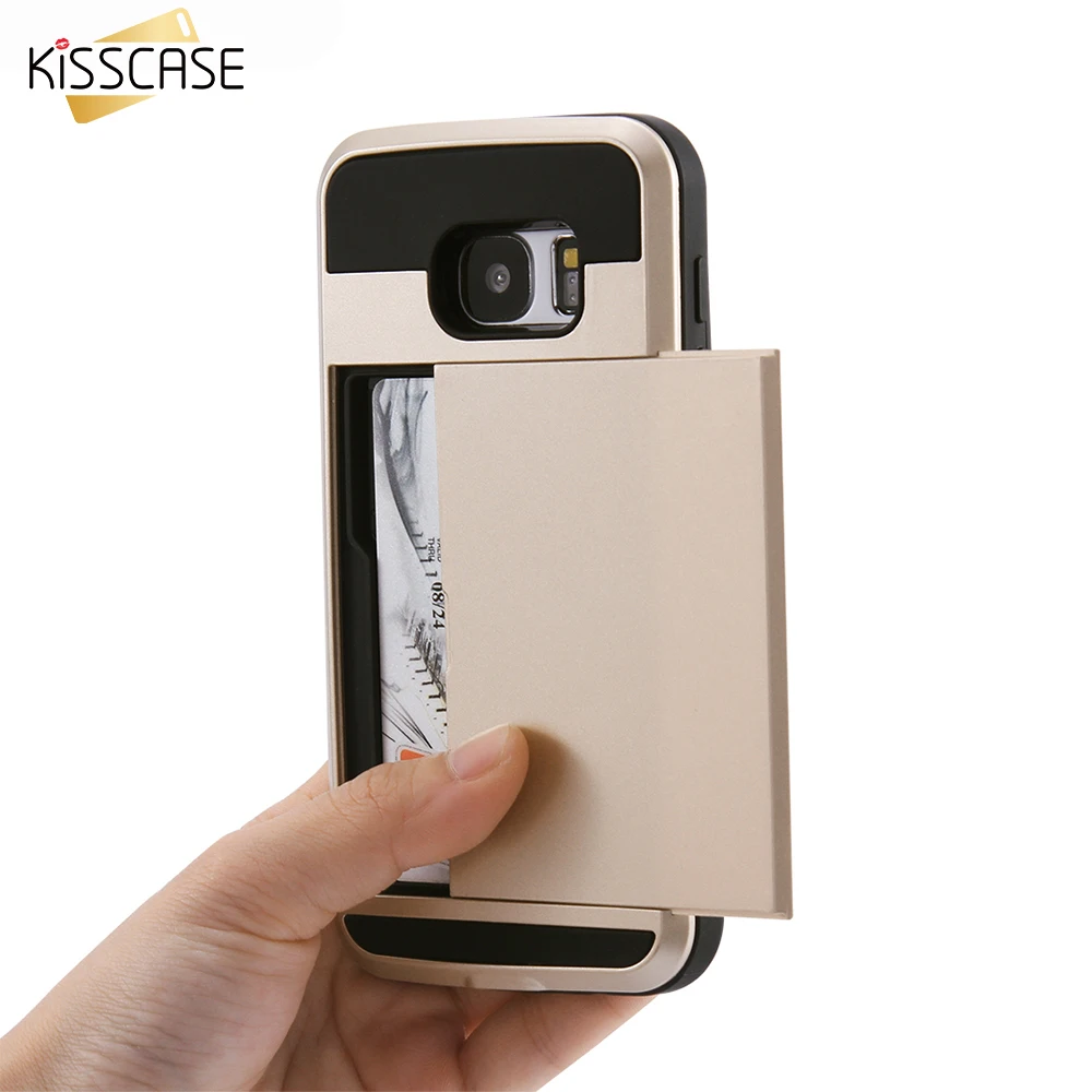 KISSCASE Luxury Armor Case For Samsung Galaxy S6 S7 Edge Plus Note 4 5 Silicon Dual Layer Hybrid