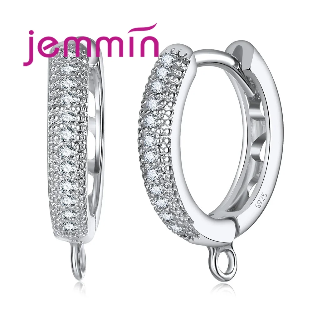 

New Arrival Fine Pattern Wholesale 925 Sterling Silver CZ Earrings Exquisite Ear Ornament High Quality Big Promotion