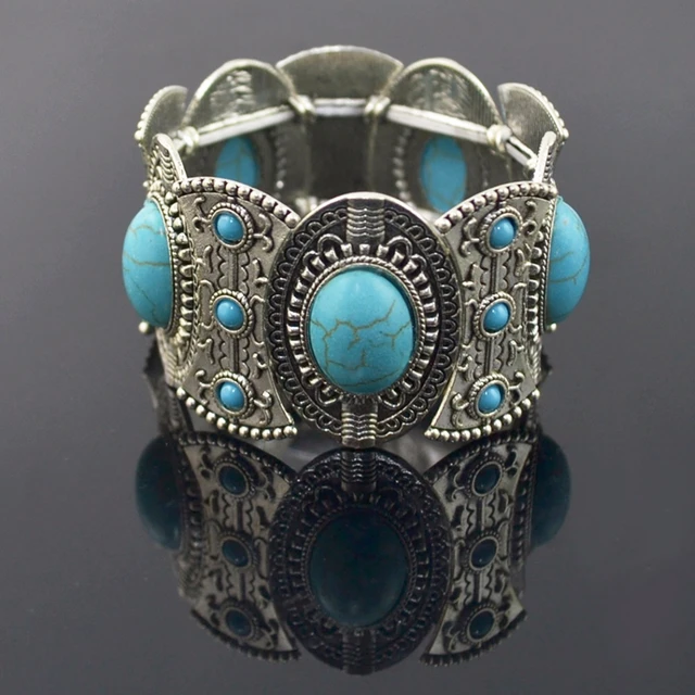 Navajo Old Pawn Vintage Turquoise & Sterling Silver Cuff Bracelet – Nizhoni  Traders LLC