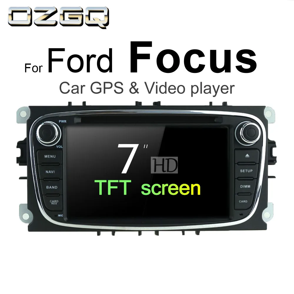 

OZGQ Android 7.1 Car DVD Player For Ford Focus 2004-2011 Screen Auto GPS Navigation Bluetooth Radio TV Audio Video Music Stereo